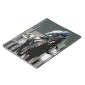 ブルースパイラルノートの騎手を持つ競走馬 ノートブック (左側)