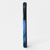 ブルースパイラル抽象芸術アート2 Case-Mate iPhoneケース (裏面/左)