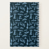 ブルースパターンの移動パターン プランナー手帳 (裏面)