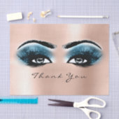 ブルースパークブルーホワイトメタリックサンキューアイズ 薄葉紙 (クラフト)