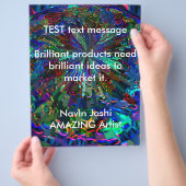 ブルースパークルエイリアン惑星 チラシ (手)