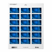 ブルースパークルクリスマスツリー住所 シール (フルシート)