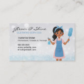 ブルースパークルスクリーナークリーニングサービスハウスキーパー 名刺 (正面)