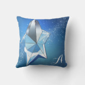 ブルースパークルスター香水ボトルグラム クッション (裏面)