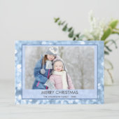 ブルースパークルスノー《写真》ぼけ味クリスマスファミリー写真 シーズンカード (スタンド正面)