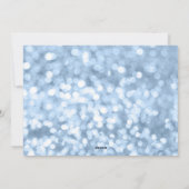 ブルースパークルスノー《写真》ぼけ味クリスマスファミリー写真 シーズンカード (裏面)