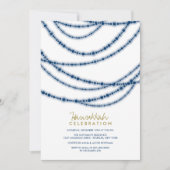 ブルースパークルスハヌカーお祝いホリデーパーティー 招待状 (正面)