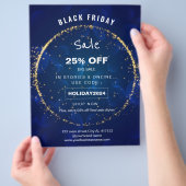 ブルースパークルズパーティーホリデーセールプロモーション チラシ (手)