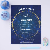 ブルースパークルズパーティーホリデーセールプロモーション チラシ (シングル)