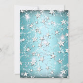 ブルースパークルティアラスターズキンセアニェラ招待状 招待状 (裏面)