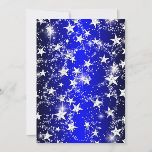 ブルースパークルティアラ&スターズキンセアニェラ 招待状 (裏面)