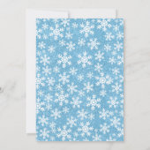 ブルースパークルプリンセスウィンターワンダーランドスウィート16 招待状 (裏面)