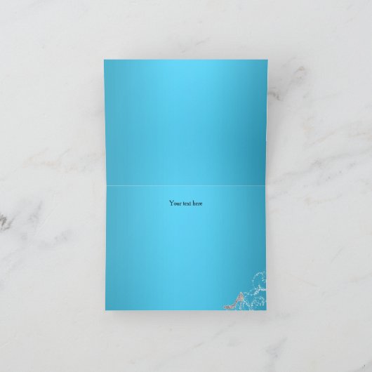 ブルースパークルプリンセステーマサンキューカード サンキューカード (内部)