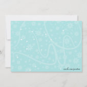 ブルースパークルランジェリーブライダルシャワー招待 招待状 (裏面)