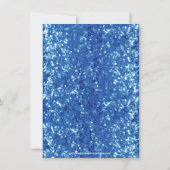 ブルースパークルルックボウボーイズベビーシャワー 招待状 (裏面)