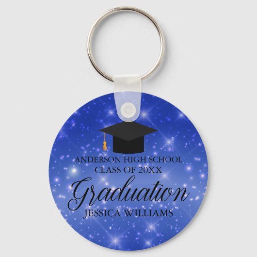 ブルースパークル卒業シックカスタム卒業生 キーホルダー (正面)