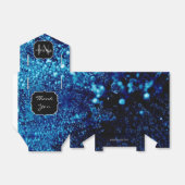 ブルースパークル抽象芸術凍っていバブルMonogram フェイバーボックス (折り畳みなし)