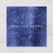 ブルースパーク王室のルグリッター美しいスタイリスト スクエア名刺 (正面)