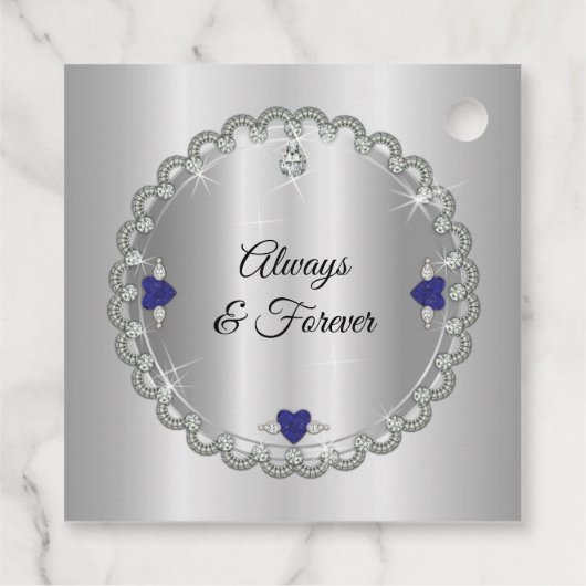 ブルースピネル結婚ダイヤモンド65周年 フェイバータグ (裏面)