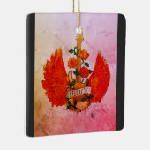 ブルースフェンダーギターロック&転がバラ セラミックオーナメント (右)