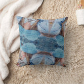 ブルースブラウンズデジタル抽象芸術アート クッション (ブランケット)