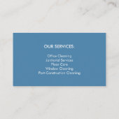 ブルースプラッシュモダン商業清掃 名刺 (裏面)