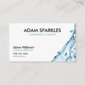 ブルースプラッシュモダン商業清掃 名刺 (正面)