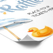 ブルースプラッシュ赤ちゃんシャワーおむつラッフル ポスター (角)