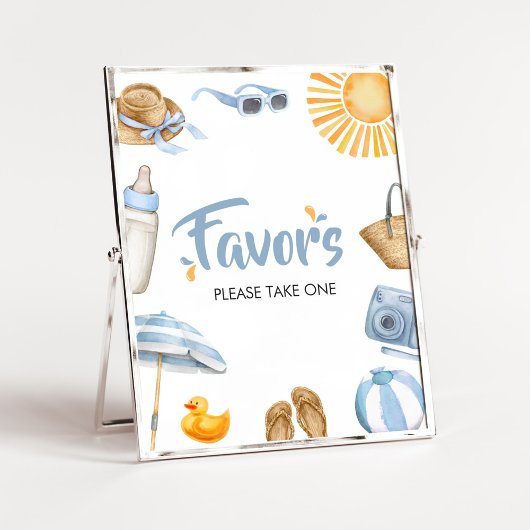 ブルースプラッシュ赤ちゃんシャワーの好意 ポスター