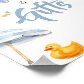 ブルースプラッシュ赤ちゃんシャワー本とギフト ポスター (角)