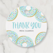 ブルースプリンクルドーナツ誕生日パーティーありがとう フェイバータグ (正面)