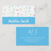 ブルースプリンクルミックスケーキデコレーター自家製 名刺 (正面/裏面)