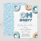 ブルースプリンクル | ドーナツ | ベイビースプリンクルの招待状 招待状 (正面/裏面)