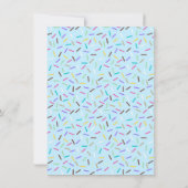 ブルースプリンクル | ドーナツ | ベイビースプリンクルの招待状 招待状 (裏面)