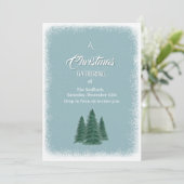 ブルースプルースクリスマス招待状 招待状 (スタンド正面)