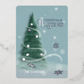 ブルースプルースフォイルホリデーカード 箔シーズンカード (正面)