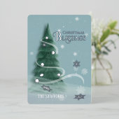 ブルースプルースフォイルホリデーカード 箔シーズンカード (立ち正面)