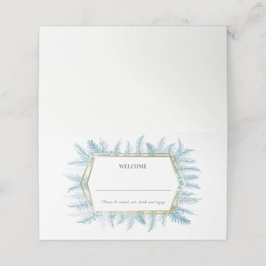 ブルースプルース結婚エバーグリーン座席表 プレイスカード (外部開封)