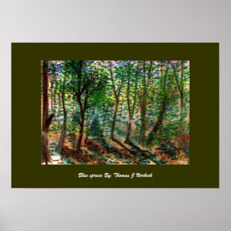 ブルースプルース、ブルースプルースby: Thomas J Norbeck ポスター