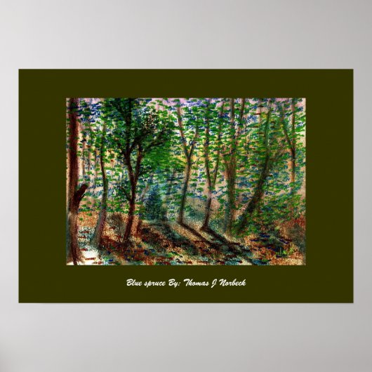 ブルースプルース、ブルースプルースby: Thomas J Norbeck ポスター (正面)