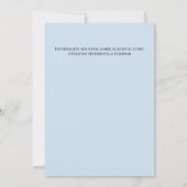 ブルースペインのウィンター花模様100thバースデーパーティー 招待状 (裏面)