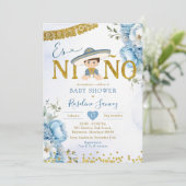 ブルースペインのチャロボーイエスñニオベイビーシャワー 招待状 (スタンド正面)