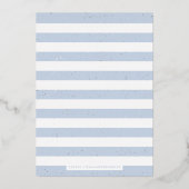 ブルースペックルトエッグイースター狩りパーティの招待状 箔シーズンカード (裏面)