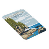 ブルースペニンシュラナショナルパークカナダトラベルアート マグネット (右側)