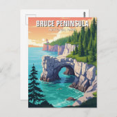 ブルースペニンシュラナショナルパークカナダ ポストカード (正面/裏面)
