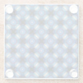 ブルースペースジオメトリック ガラスコースター (裏面)