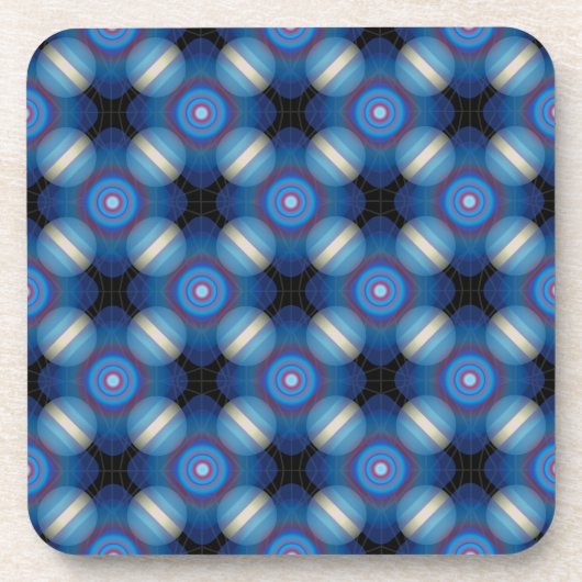 ブルースペースジオメトリック コースター (正面)