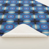 ブルースペースジオメトリック シェルパブランケット (3/4)