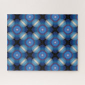 ブルースペースジオメトリック ジグソーパズル (横)