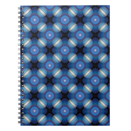 ブルースペースジオメトリック ノートブック (正面)